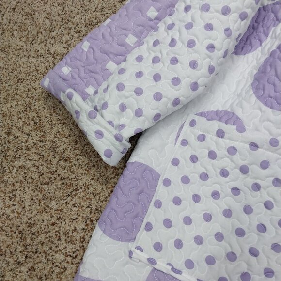 3277 Size XL/1X Quilted Bog Coat, Made From a Hand Sewn Quilt. Soft and Warm.NWT - Picture 2 of 8